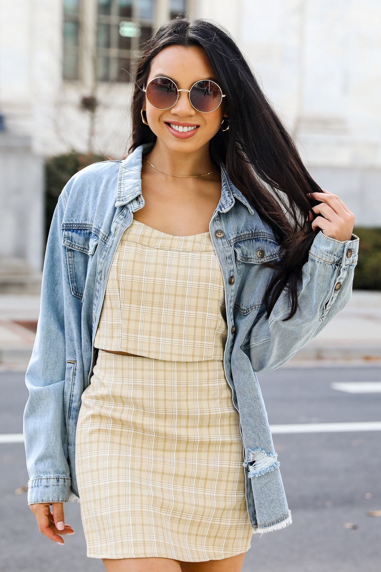 Preppy Perfection Plaid Crop Top