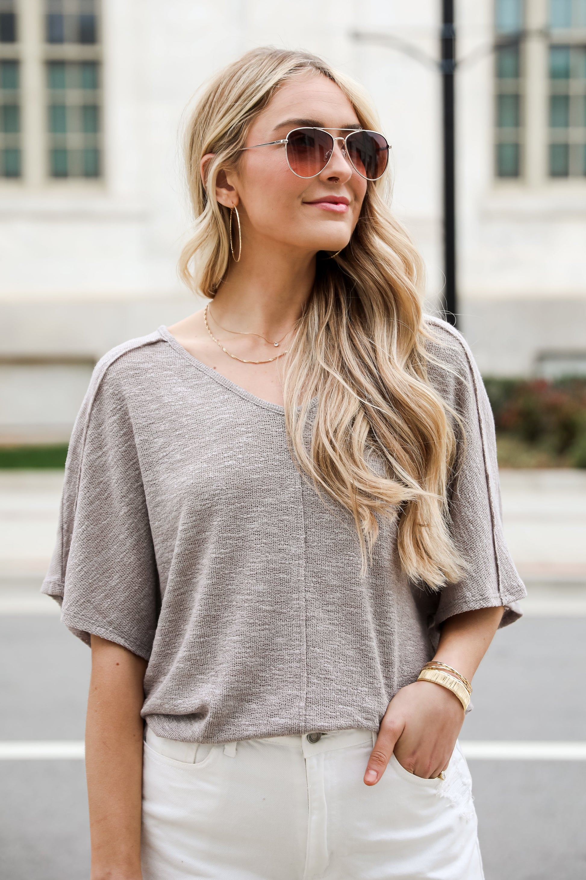 basic knit tee